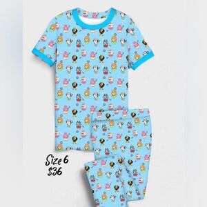 Size 6 Bluey PJ set